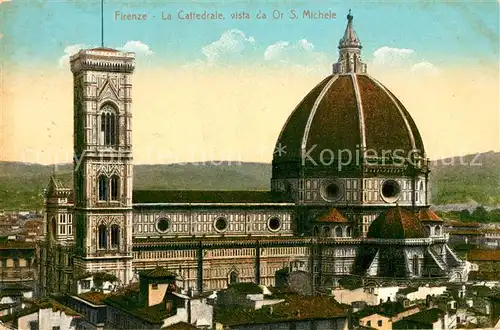 AK / Ansichtskarte Firenze Toscana Cattedrale Or San Michele Kat. Firenze