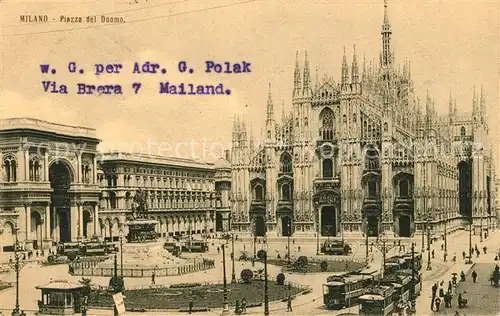 AK / Ansichtskarte Milano Piazza del Duomo Kat. Italien