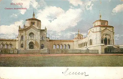 AK / Ansichtskarte Milano Cimitero monumentale Kat. Italien