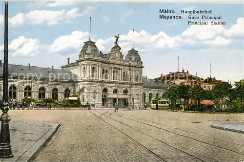 AK / Ansichtskarte Mainz Rhein Hauptbahnhof