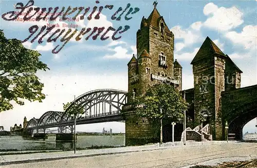 AK / Ansichtskarte Mainz Rhein Kaiserbruecke