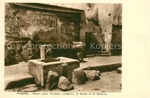 AK / Ansichtskarte Pompei Fontana pubblica 12 Divinita