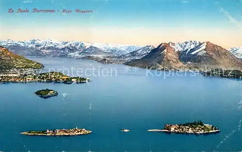 AK / Ansichtskarte Isole Borromee Lago Maggiore Panorama Kat. Italien