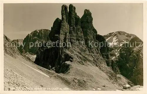 AK / Ansichtskarte Dolomiten Torri di Vajolet Kat. Italien