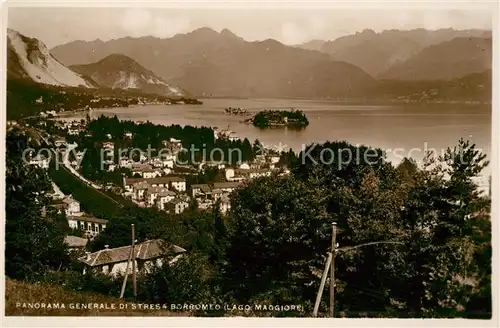 AK / Ansichtskarte Stresa Lago Maggiore Panorama Borromeo