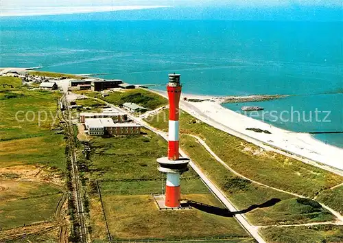 AK / Ansichtskarte Wangerooge Nordseebad Fliegeraufnahme mit Leuchtturm Kat. Wangerooge