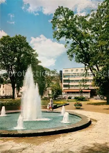 AK / Ansichtskarte Bad Godesberg Brunnen im Stadtpark mit Park Hotel Kat. Bonn