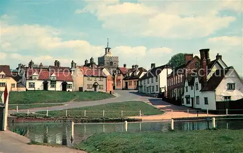 AK / Ansichtskarte Finchingfield Village with church