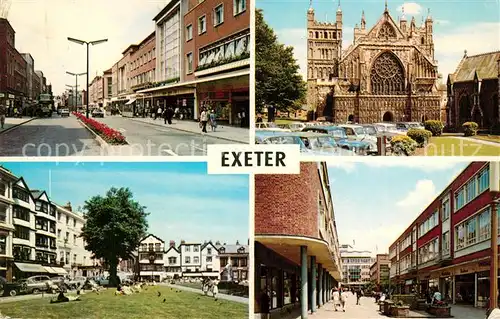 AK / Ansichtskarte Exeter High Street Cathedrale Yard Princesshay Kat. Exeter