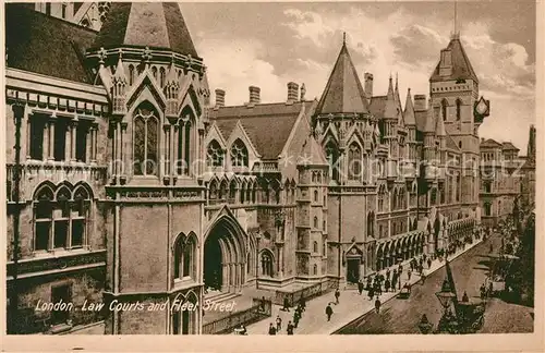 AK / Ansichtskarte London Law Courts and Fleet Street Kat. City of London