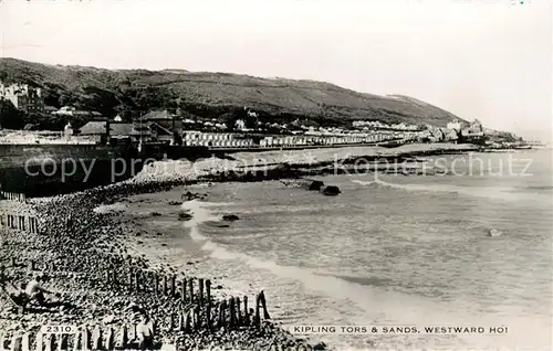 AK / Ansichtskarte Westward Ho! Kipling Tors and Sands Kat. Torridge