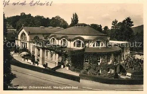 AK / Ansichtskarte Badenweiler Markgrafenbad Kurort im Schwarzwald Kat. Badenweiler