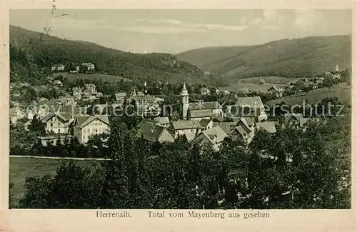 AK / Ansichtskarte Herrenalb Bad Total vom Mayenberg aus gesehen Kat. Bad Herrenalb