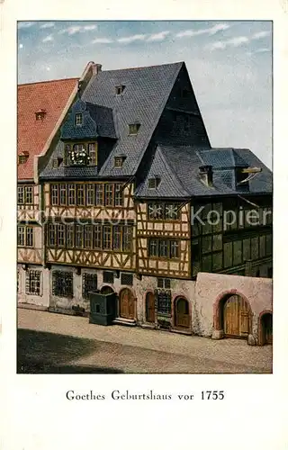 AK / Ansichtskarte Frankfurt Main Goethes Geburtshaus Offizielle Postkarte des Frankfurter Goethe Museums Kat. Frankfurt am Main