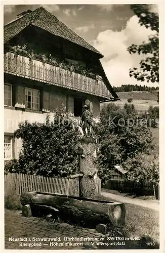 AK / Ansichtskarte Neustadt Schwarzwald Uhrhaendlerbrunnen