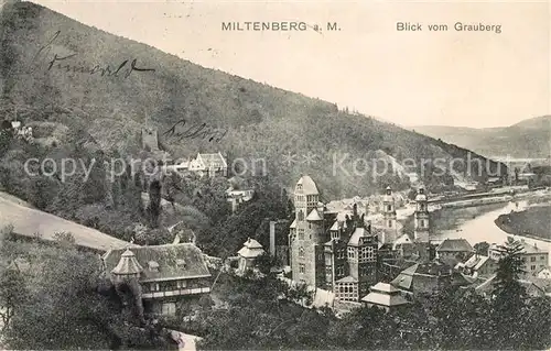 AK / Ansichtskarte Miltenberg Main Panorama Blick vom Grauberg Kat. Miltenberg