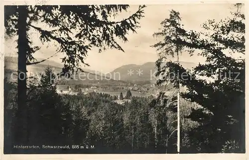 AK / Ansichtskarte Hinterzarten Panorama Blick vom Waldrand aus Kurort Schwarzwald Kat. Hinterzarten