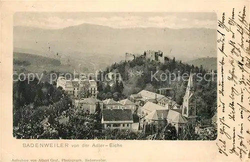 AK / Ansichtskarte Badenweiler Panorama Adler Eiche Kat. Badenweiler