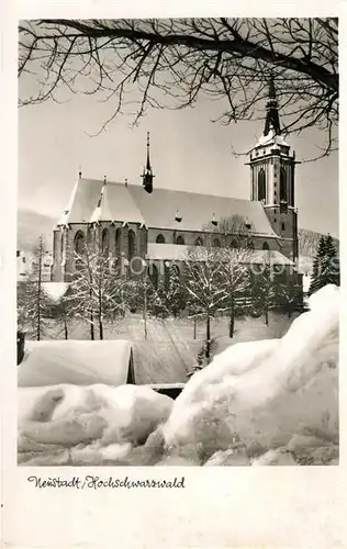AK / Ansichtskarte Neustadt Schwarzwald Kirche Winter