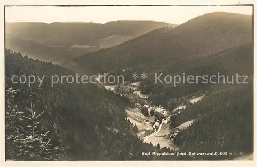 AK / Ansichtskarte Bad Rippoldsau Schwarzwald Panorama Kat. Bad Rippoldsau Schapbach