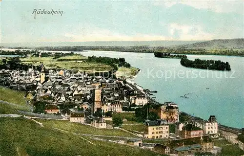 AK / Ansichtskarte Ruedesheim Rhein Panorama Kat. Ruedesheim am Rhein