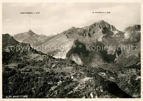 AK / Ansichtskarte Cuneo Meeresalpen Pizzo Dormea Monte Antoroto Kat. Cuneo