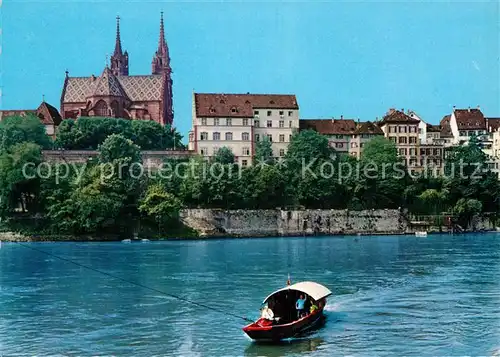AK / Ansichtskarte Basel BS Rheinfaehre Leu Kat. Basel
