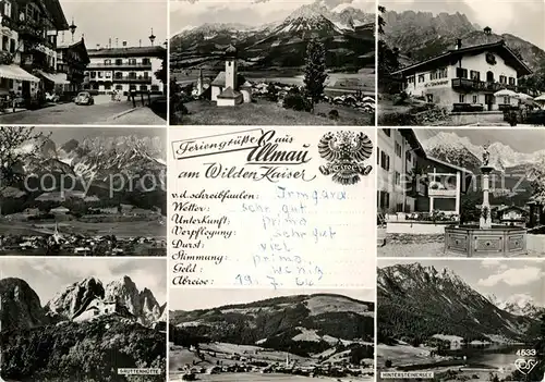 AK / Ansichtskarte Ellmau Tirol Ortsansichten Gruttenhuette Panorama Hintersteinersee Kat. Ellmau