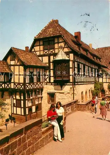 AK / Ansichtskarte Eisenach Thueringen Die Wartburg Vogtei mit Nuernberger Erker in der Vorburg Kat. Eisenach