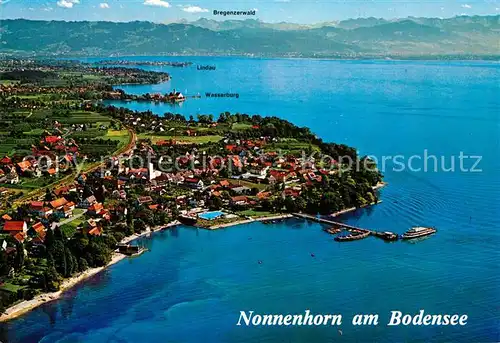 AK / Ansichtskarte Nonnenhorn Bodensee Fliegeraufnahme