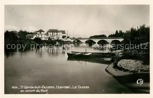 AK / Ansichtskarte Saint Genix sur Guiers en amont du Pont Kat. Saint Genix sur Guiers