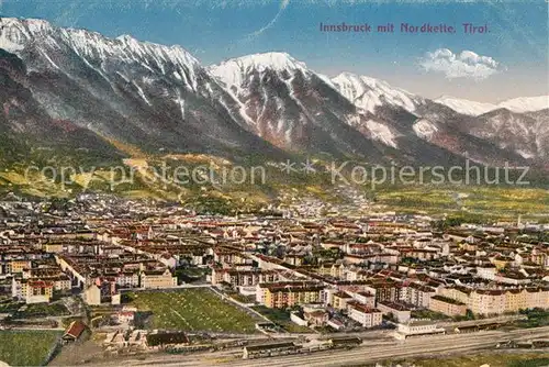 AK / Ansichtskarte Innsbruck Panorama Nordkette Kat. Innsbruck