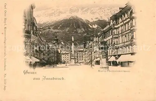 AK / Ansichtskarte Innsbruck Maria Theresienstrasse Kat. Innsbruck