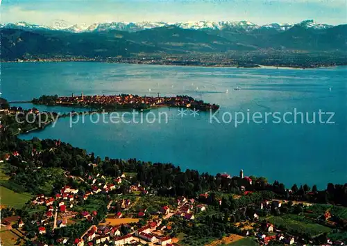 AK / Ansichtskarte Lindau Bodensee Bad Schachen Fliegeraufnahme  Kat. Lindau (Bodensee)