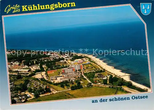 AK / Ansichtskarte Kuehlungsborn Ostseebad Fliegeraufnahme Kat. Kuehlungsborn