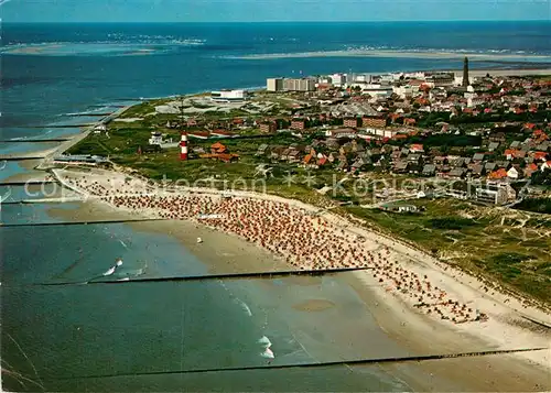 AK / Ansichtskarte Borkum Nordseebad Fliegeraufnahme Kat. Borkum