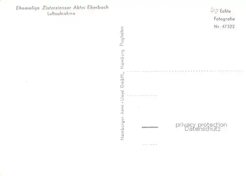 AK / Ansichtskarte Eberbach Rheingau Ehem Zisterzienser Abtei Eberbach Kat. Eltville am Rhein