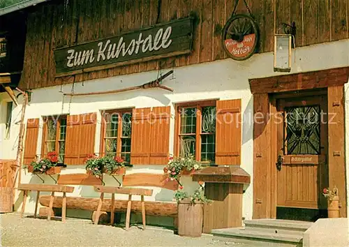 AK / Ansichtskarte Reit Winkl Tanzlokal Zum Kuhstall Maria und Addi Hellwig Kat. Reit im Winkl