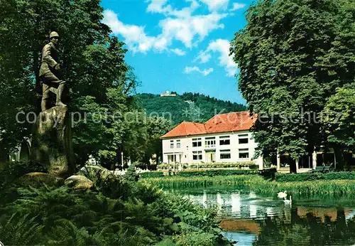 AK / Ansichtskarte Bad Lauterberg Kurpark mit Kurhaus und Hausberg Kat. Bad Lauterberg im Harz