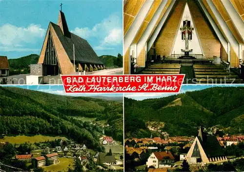 AK / Ansichtskarte Bad Lauterberg Kath Pfarrkirche St Benno Inneres Panorama Kat. Bad Lauterberg im Harz