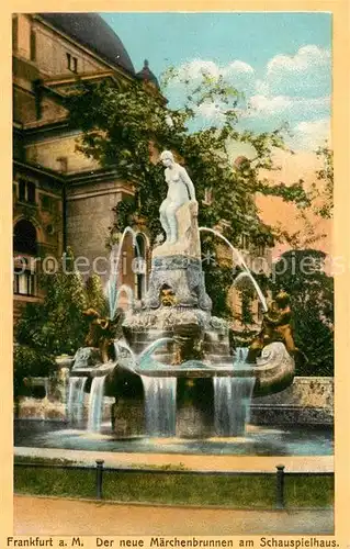 AK / Ansichtskarte Frankfurt Main Neuer Maerchenbrunnen am Schauspielhaus Kat. Frankfurt am Main