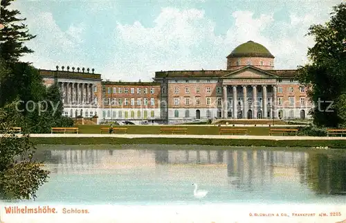 AK / Ansichtskarte Wilhelmshoehe Kassel Schloss Schwanenteich Kat. Kassel
