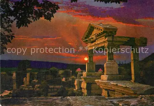 AK / Ansichtskarte Efes Sunset on the ruins Trajans fountain Kat. Tuerkei
