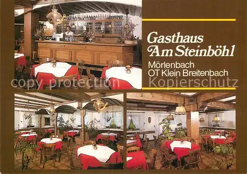 AK / Ansichtskarte Moerlenbach Gasthaus Am Steinboehl Theke Gastraeume Kat. Moerlenbach
