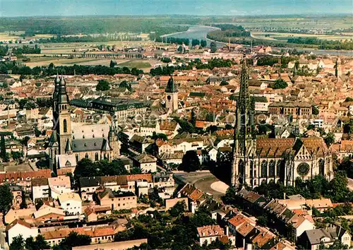 AK / Ansichtskarte Speyer Rhein Fliegeraufnahme mit Kirche Kat. Speyer