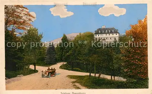 AK / Ansichtskarte Ahrensburg Schloss Automobil Kuenstlerkarte Kat. Ahrensburg