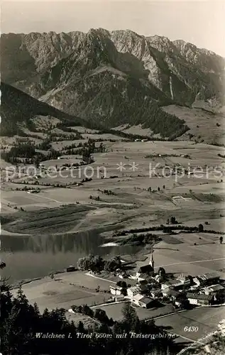 AK / Ansichtskarte Walchsee Tirol Kaisergebirge Fliegeraufnahme Kat. Walchsee