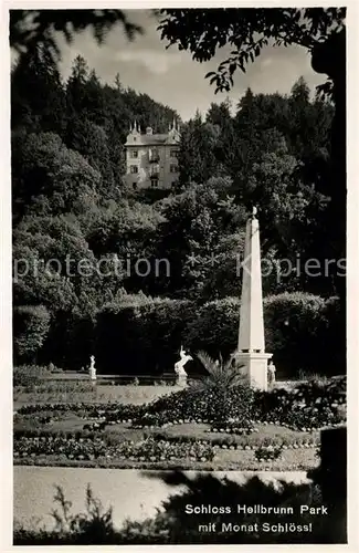 AK / Ansichtskarte Hellbrunn Schloss Park Monat Schloessl Kat. Salzburg