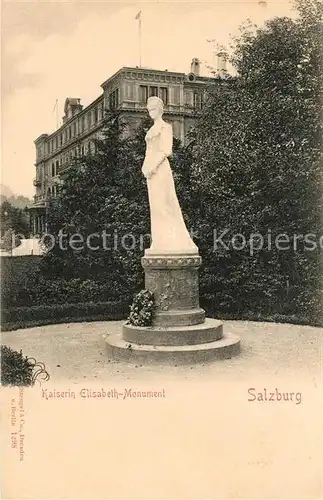 AK / Ansichtskarte Salzburg Oesterreich Kaiserin Elisabeth Monument Kat. Salzburg