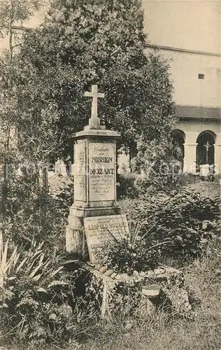 AK / Ansichtskarte Salzburg Oesterreich Grabdenkmal Witwe Mozart Fru Nissen Sebastian Friedhof Kat. Salzburg